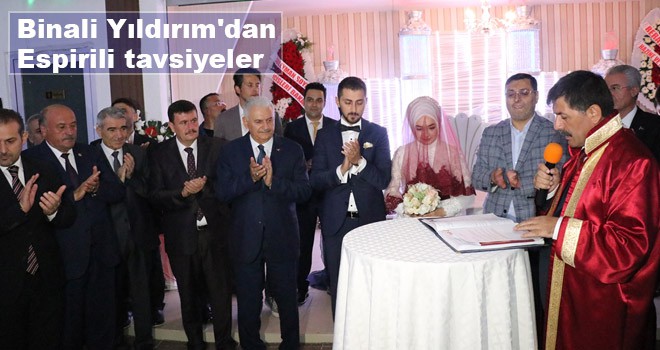 Binali Yıldırım'dan espirili tavsiyeler
