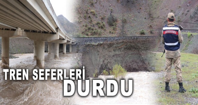 TREN SEFERLERİ DURDU