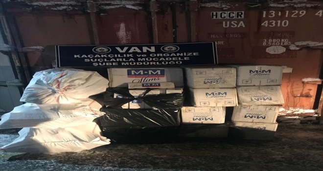 Vanda 10 bin paket kaçak sigara ele geçirildi