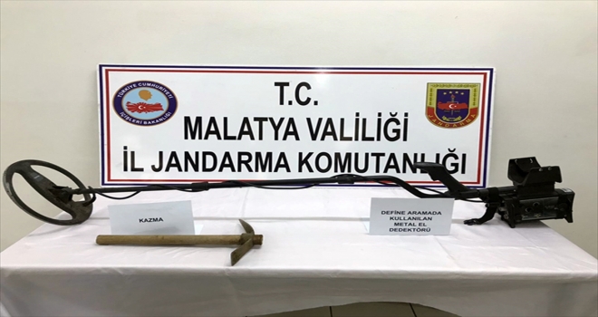 Malatyada kaçak kazı şüphelileri yakalandı