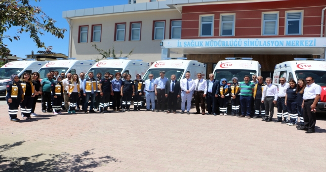 Elazığda 6 yeni ambulanslar hizmete girdi 