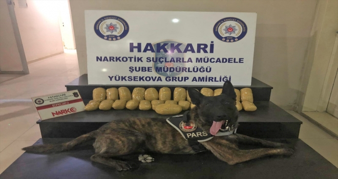 Hakkaride 13,5 kilo eroin ele geçirildi