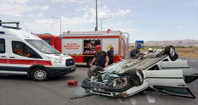 Elazığda trafik kazası: 1 yaralı