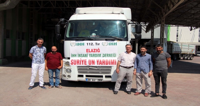 Elazığdan Suriyeye un yardımı