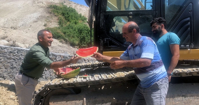 TunceliPertekElazığ kara yolu inşaatında sona doğru