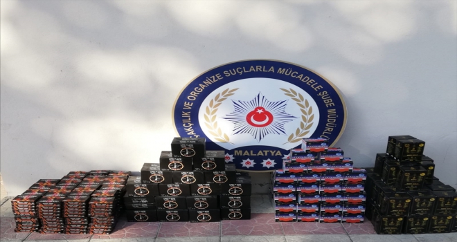 Malatyada 178 kilogram gümrük kaçağı nargile kömürü ele geçirildi