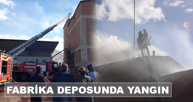 FABRİKA DEPOSUNDA YANGIN