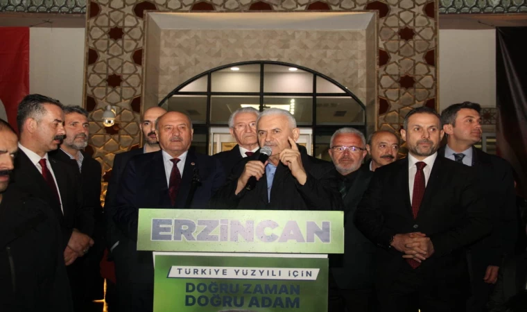 Binali Yıldırım Erzincan'da