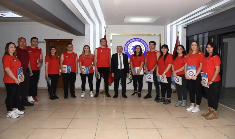 Emniyet Müdürü Kenan Kurt'tan Teşekkür Belgesi