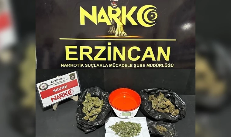 169,86 gram skunk maddesi ele geçirildi