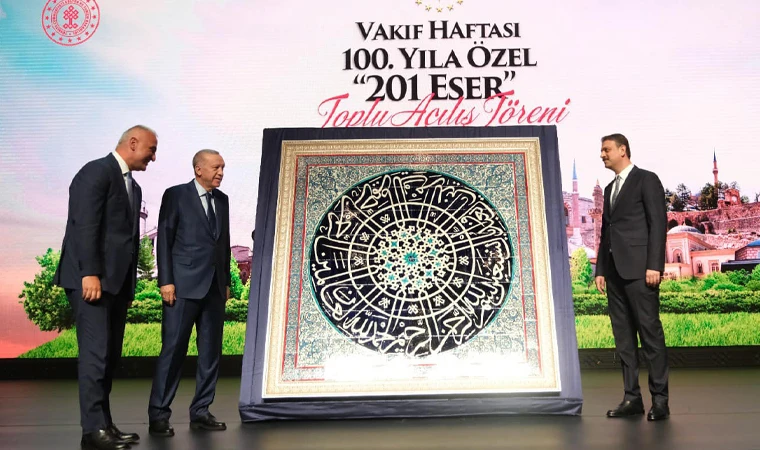 Vakıf Haftasında 201 Eser Toplu Açılış Töreni yapıldı