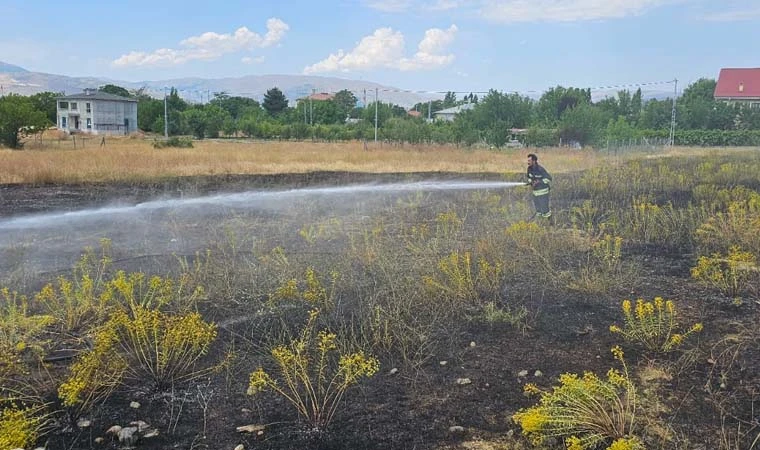 Erzincan Bozyazı Mahallesi'nde Arazi Yangını Korkuttu