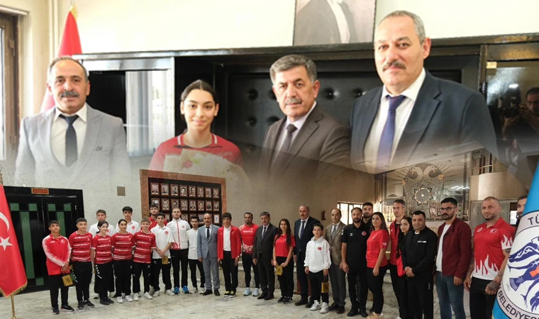 Amatör Spor Haftasında Milli Sporcular'dan Başkan Aksun’a Ziyaret