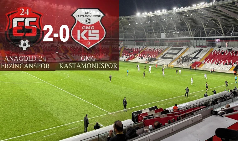 Anagold 24 Erzincanspor, Kastamonuspor’u 2-0 Mağlup Etti