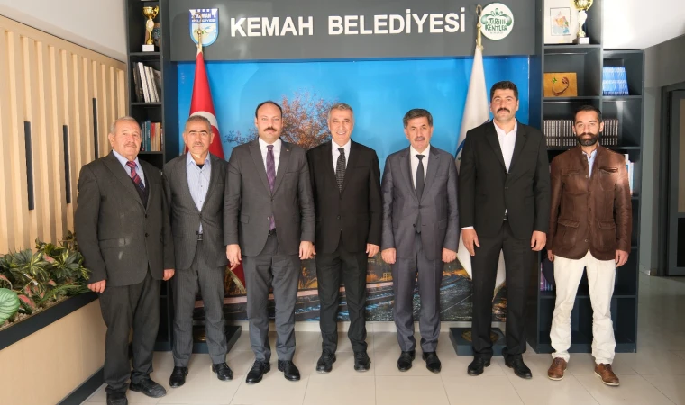 Aksun ve Özarslan Kemah Belediye Başkanı Bayram’ı Ziyaret Etti