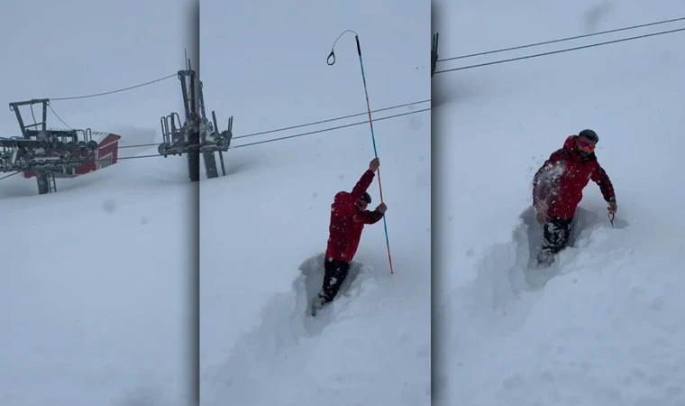 Ergan'da Kar Kalınlığı 3 Metreyi Aştı