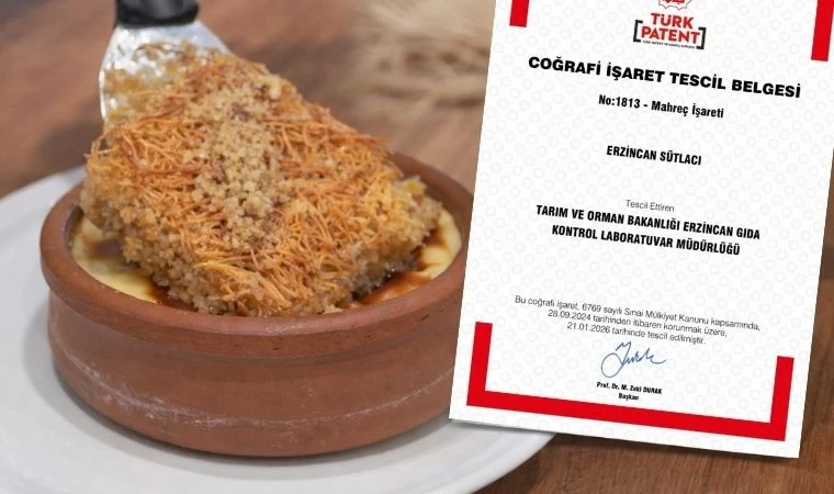 Erzincan Sütlacına Coğrafi İşaret Tescili