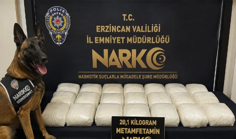 20 kilogram metamfetamin ele geçirildi