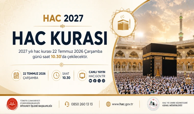 2027 Hac Yolculuğunun İlk Adımı: Kura Çekimi 22 Temmuz'da