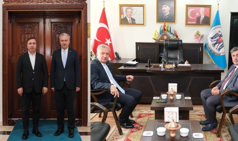 EBYÜ Rektörü Prof. Dr. Akın Levent'ten Veda Ziyaretleri