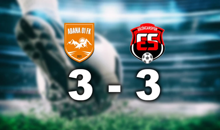 Adana 01 FK 3-3 Erzincanspor