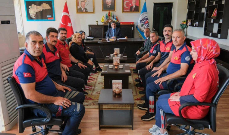 İtfaiye Haftası’nda Başkan Aksun’a Ziyaret