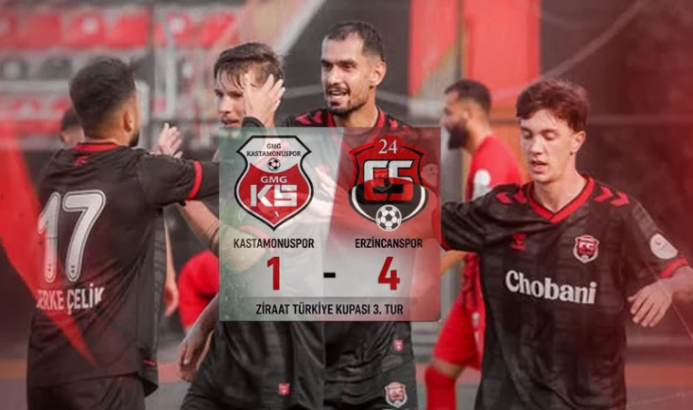 Erzincanspor’dan Kastamonu’da Muhteşem Geri Dönüş: 4-1
