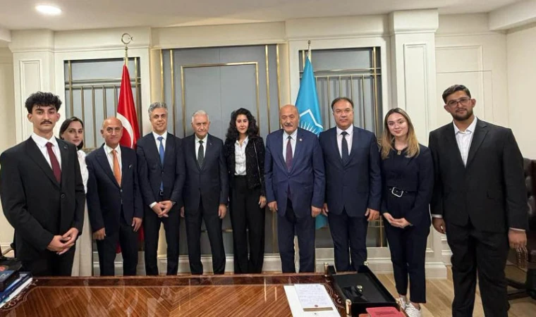 Karaman ve EBYÜ Heyetinden Binali Yıldırıma ziyaret