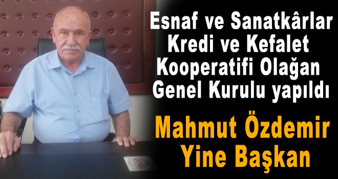 MAHMUT ÖZDEMİR YİNE BAŞKAN