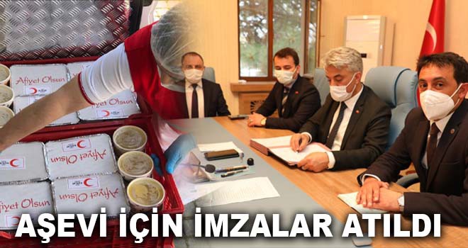 AŞEVİ İÇİN İMZALAR ATILDI