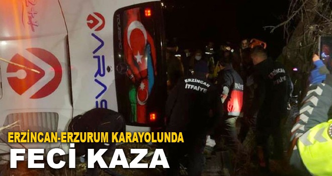 OTOBÜS KAZASINDA 2 ÖLÜ 32 YARALI