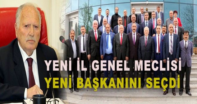 Erzincan İl Genel Meclisi yeni başkanını seçti