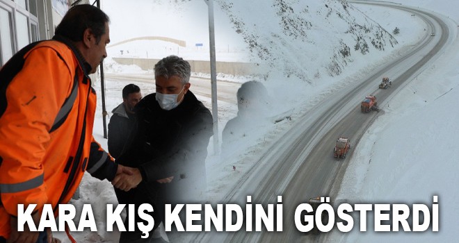 KARA KIŞ KENDİNİ GÖSTERDİ