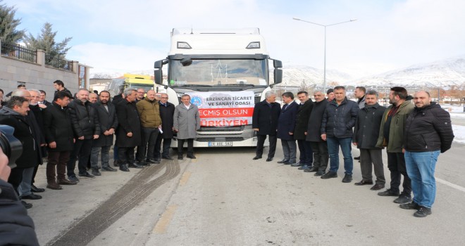 ETS'DAN YARDIM TIRI YOLA ÇIKTI