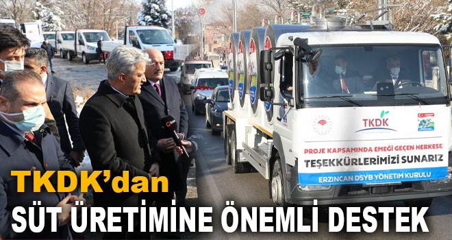 SÜT ÜRETİMİNE ÖNEMLİ DESTEK