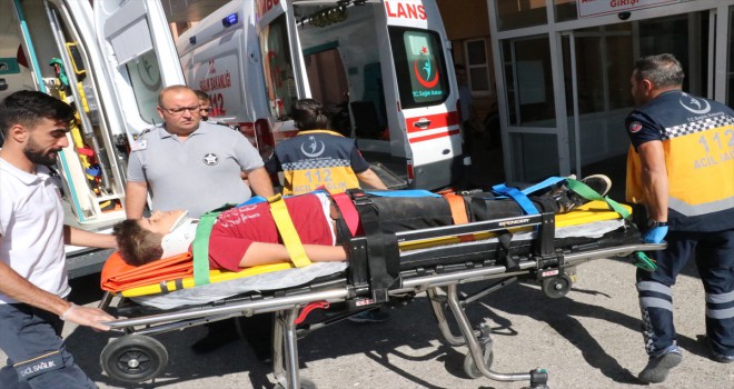 Erzincanda kamyonet şarampole devrildi: 6 yaralı