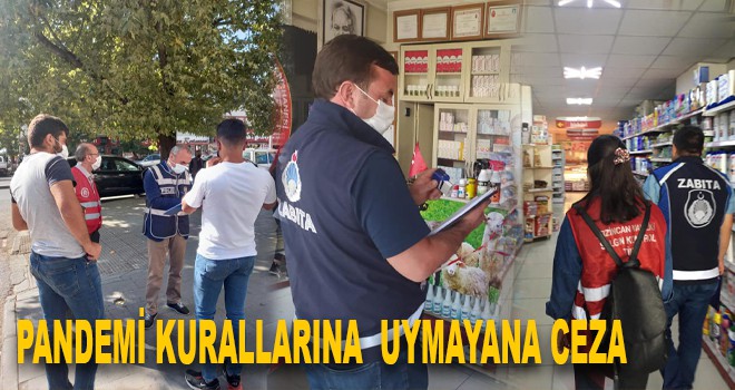 PANDEMİ KURALLARINA UYMAYANA CEZA
