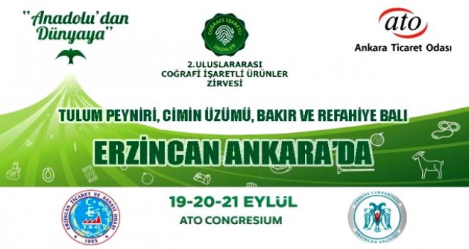 ERZİNCAN ÜRÜNLERİ ANKARA'DA TANITILIYOR