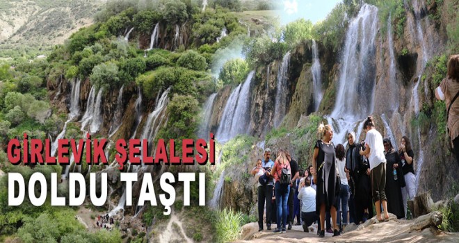 Girlevik Şelalesi tatilcilerin ilgi odağı