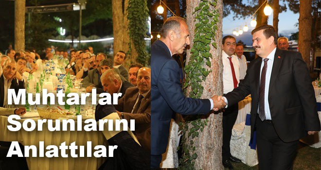 MUHTARLARI DİNLEDİ