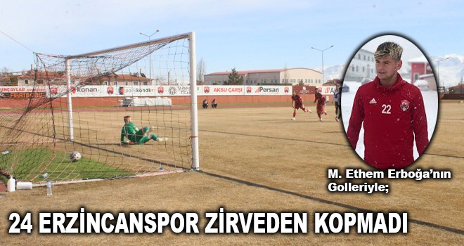 ERZİNCANSPOR ZİRVEDEN KOPMADI