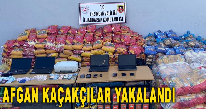 AFGAN KAÇAKÇILAR YAKALANDI