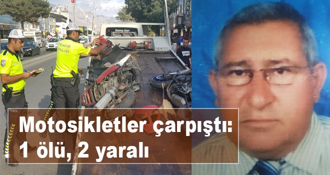 Erzincan'da iki motosiklet çarpıştı: 1 ölü, 2 yaralı
