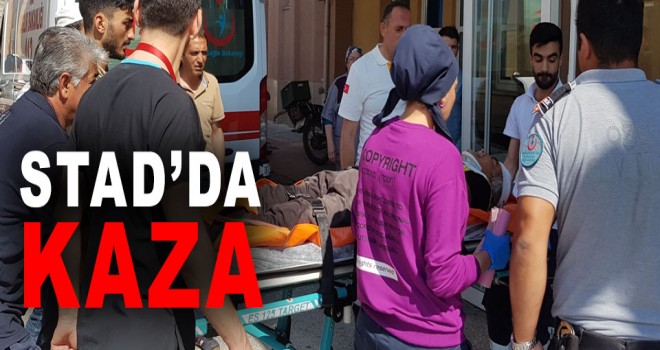 STADYUM İNŞAATINDA KAZA