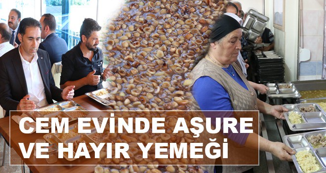 ERZİNCAN CEM EVİNDE AŞURE DAĞITIMI YAPILDI