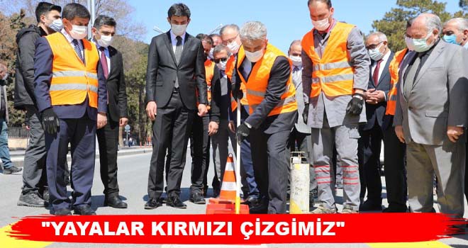 "YAYALAR KIRMIZI ÇİZGİMİZ"