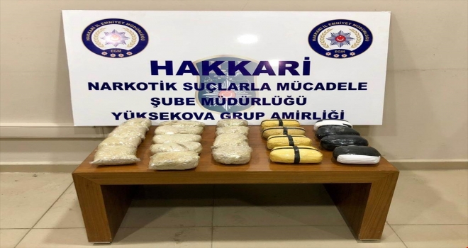 Hakkaride 11 kilo 300 gram eroin ele geçirildi