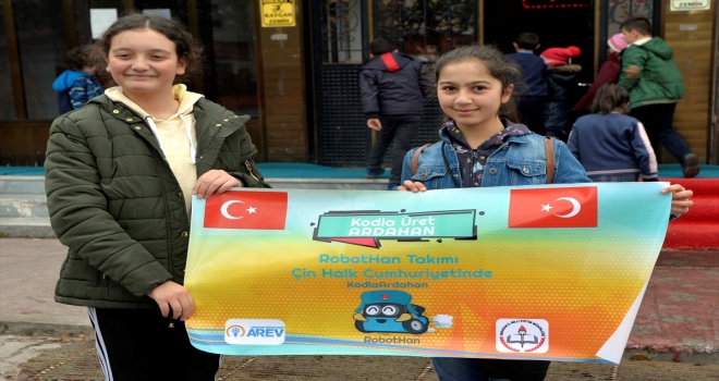Robotik yarışması şampiyonu Ardahanlı öğrenciler Çine uğurlandı