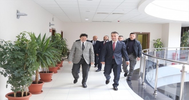 Vali Çağataydan, BEÜ Rektörü Yardıma ziyaret