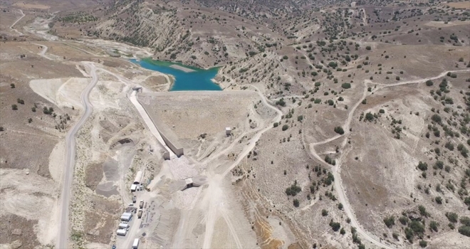 Akuşağı Göletinde su tutulmaya başlandı
